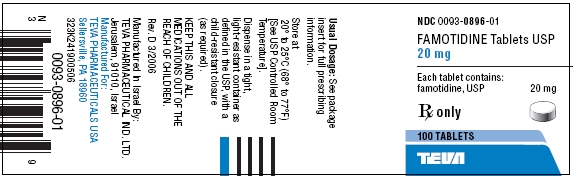 Famotidine Tablets 20 mg 100s Label