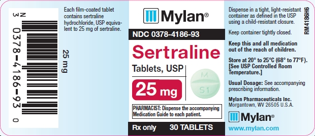Sertraline Hydrochloride Tablets 25 mg Bottles