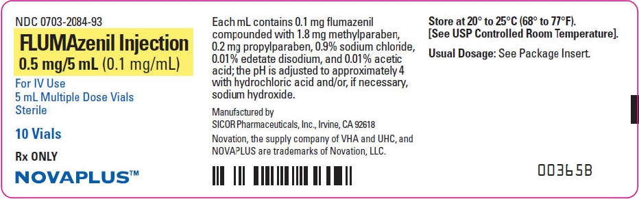 FLUMAzenil Injection 0.5 mg/5 mL 10 Vials Tray Label