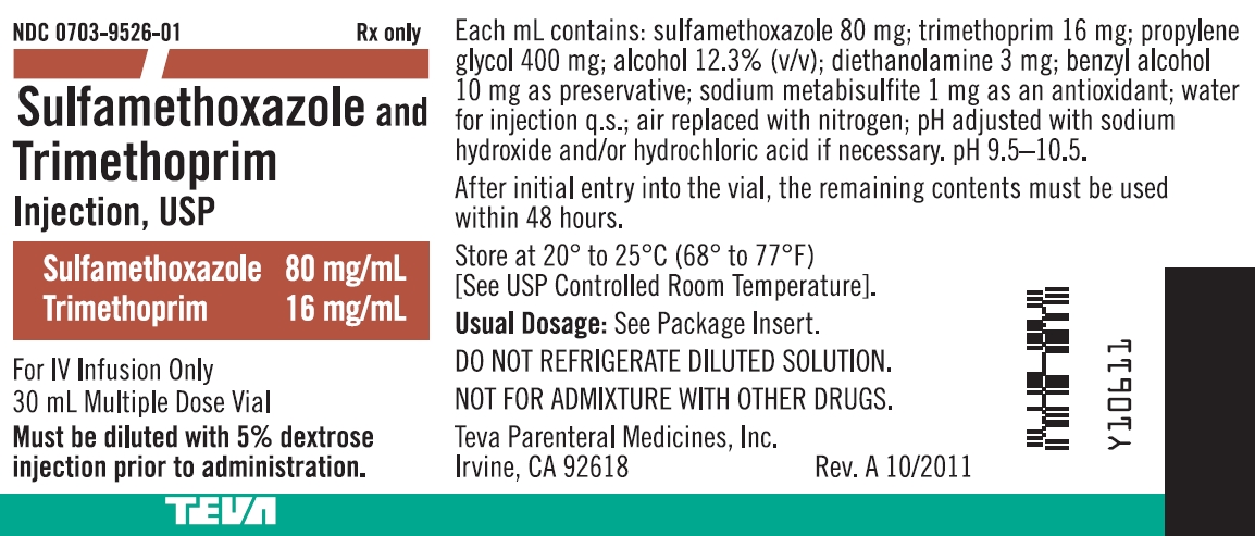 Sulfamethoxazole and Trimethoprim Injection, USP 30 mL Multiple Dose Vial Label