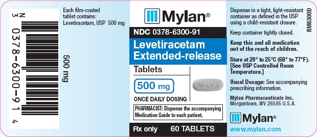 Levetiracetam Extended-release Tablets 500 mg Bottles