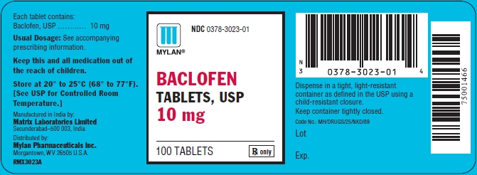 BaclofenTablets 10 mg Bottles