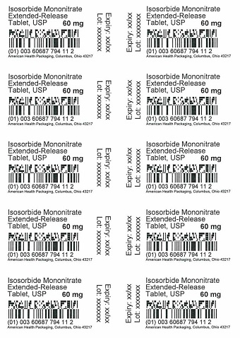 60 mg Isosorbide Mononitrate ER Tablet Blister
