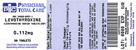image of 112 mcg package label