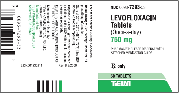 Levofloxacin Tablets 750 mg 50s Label