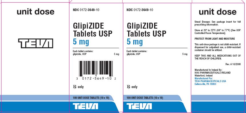Glipizide Tablets 5 mg 100s carton