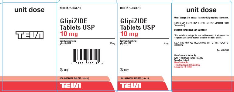 Glipizide 10 mg 100s carton