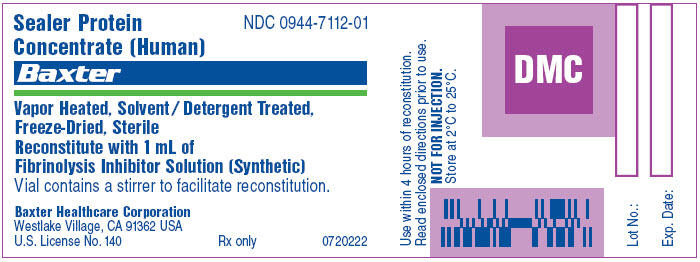 Sealer Protein Concentrate (Human) Label