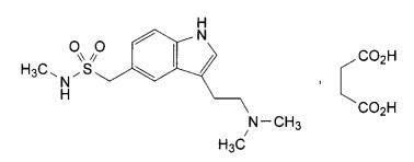 Structural formula for sumatriptan succinate