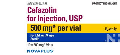 Cefazolin 500 mg Carton