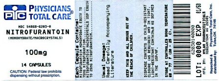 Nitrofurantoin Capsules 100 mg Bottle Labels