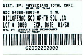 Diclofenac Sodium Ophthalmic Solution, 0.1% image of label