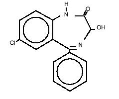 Oxazepam Structural Formula