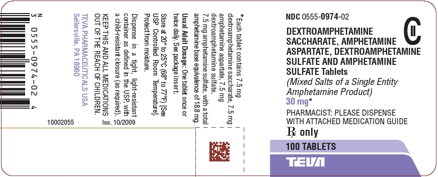 30 mg 100s Label