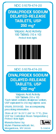 Divalproex Sodium Delayed-Release Tablets, USP 250 mg