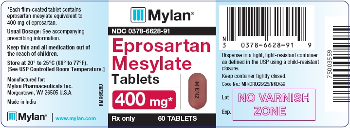 Eprosartan Mesylate Tablets 400 mg Bottles