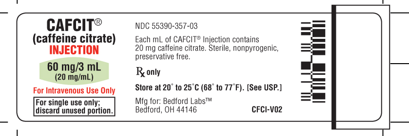 Vial label for Cafcit Injection