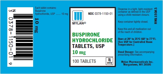 Buspirone Hydrochloride Tablets 10 mg Bottles