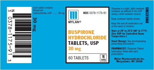 Buspirone Hydrochloride Tablets 30 mg Bottles