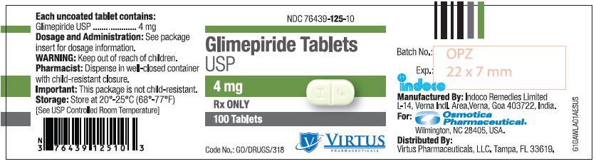PRINCIPAL DISPLAY PANEL - 4 mg