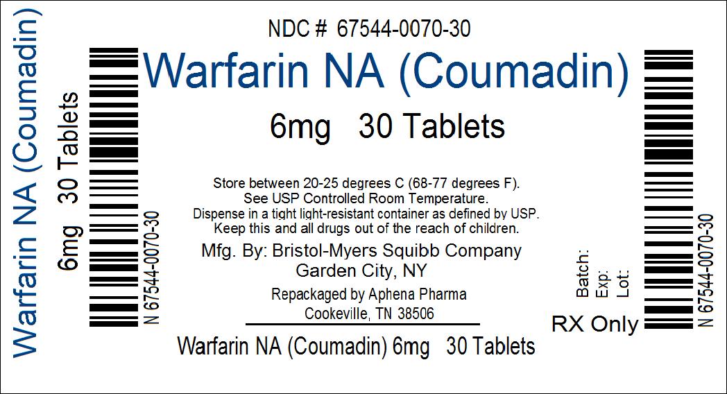 COUMADIN 6mg Tablets