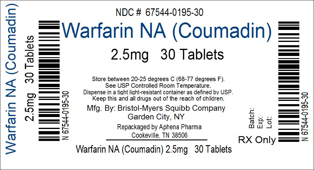COUMADIN 2.5mg Tablets
