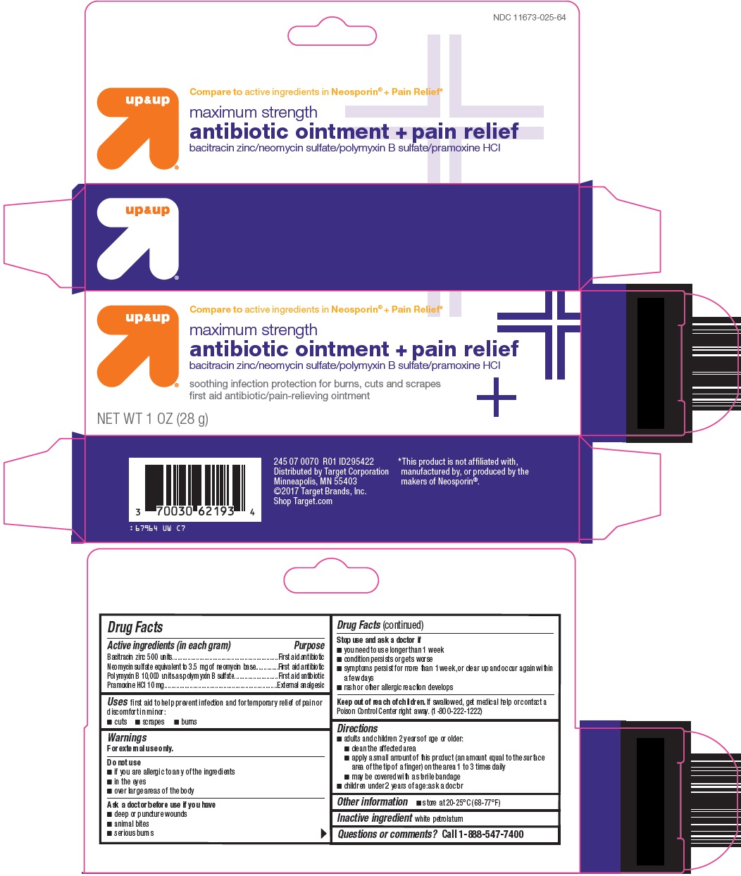 antibiotic ointment + pain relief