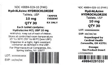 Hydralazine Carton Label