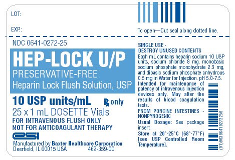 HEP-LOCK U/P Representative Carton Label