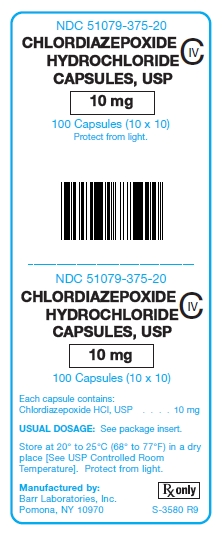 Chlordiazepoxide HCl 10 mg Capsules C-IV