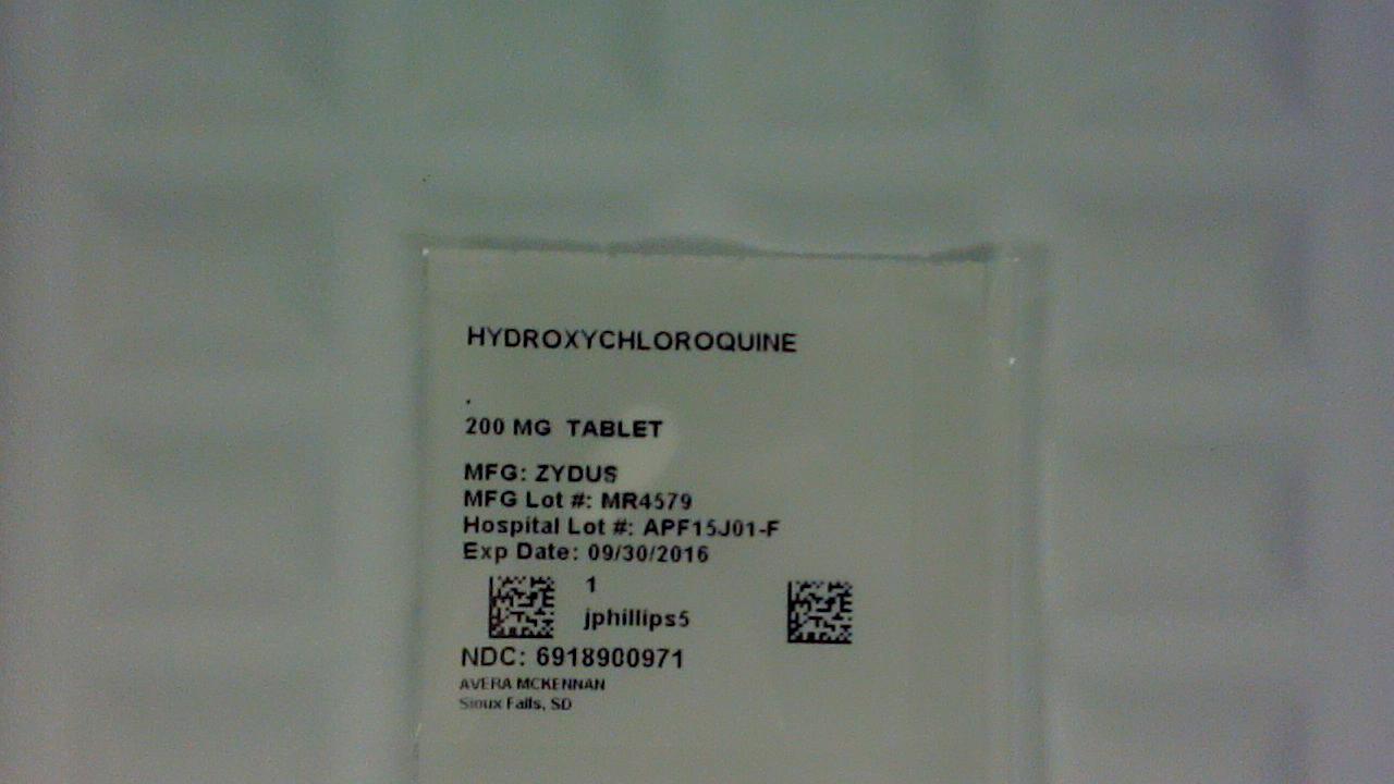Hydroxychloroquine sulfate200 mg  tablet label
