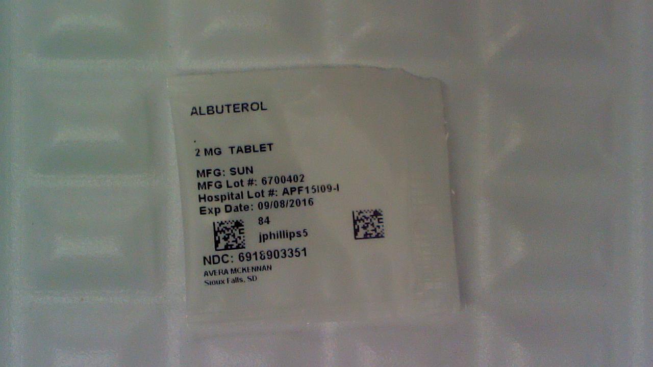 Albuterol 2 mg tablet