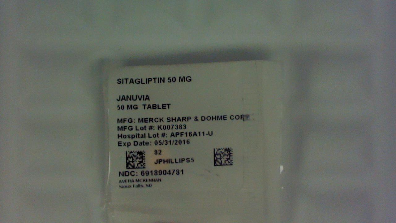 Sitagliptin 50 mg tablet