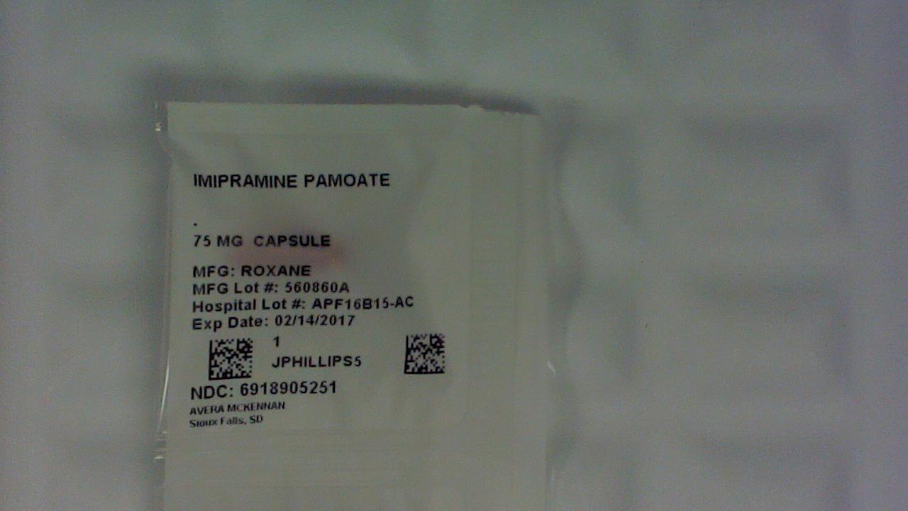 Imipramine 75 mg capsule