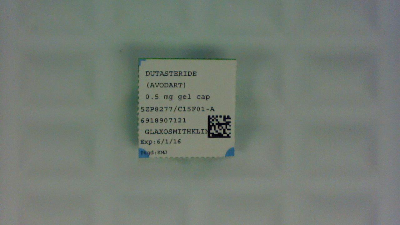 dutasteride 0.5 mg gel capsule label