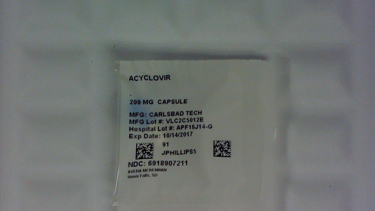Acyclovir 200 mg capsule