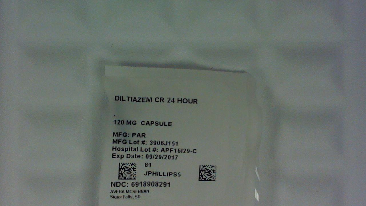 Diltiazem CR 120 mg capsule