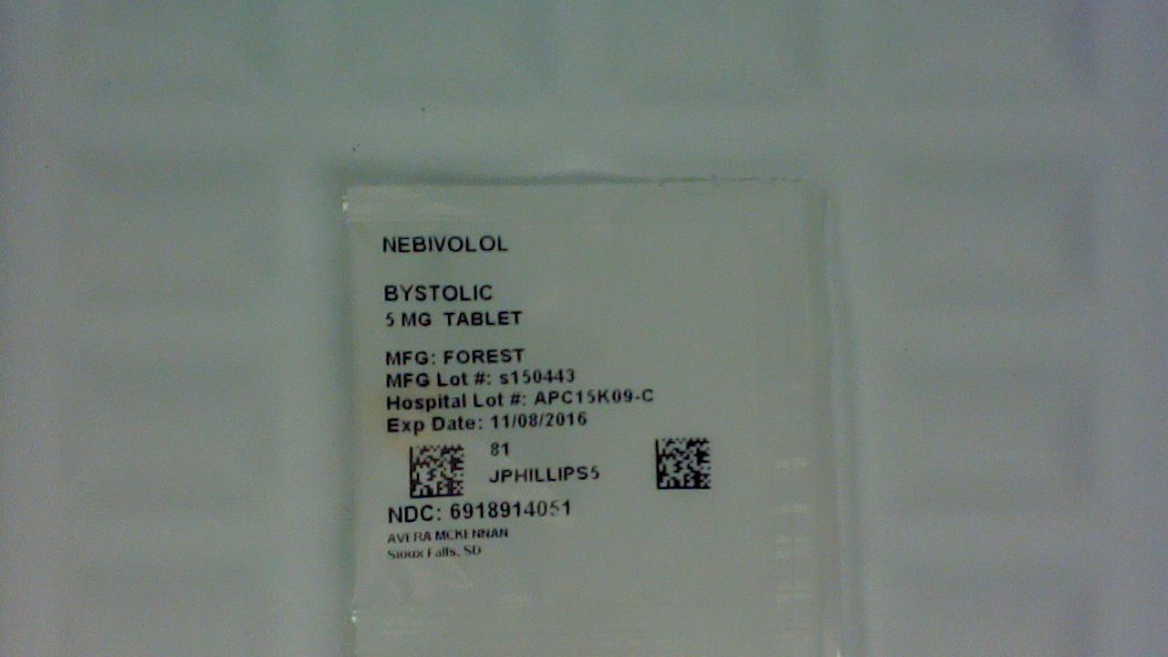 Nebivolol 5 mg tablet label