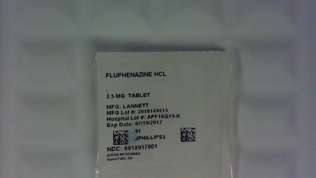 Fluphenazine 2.5 mg tablet