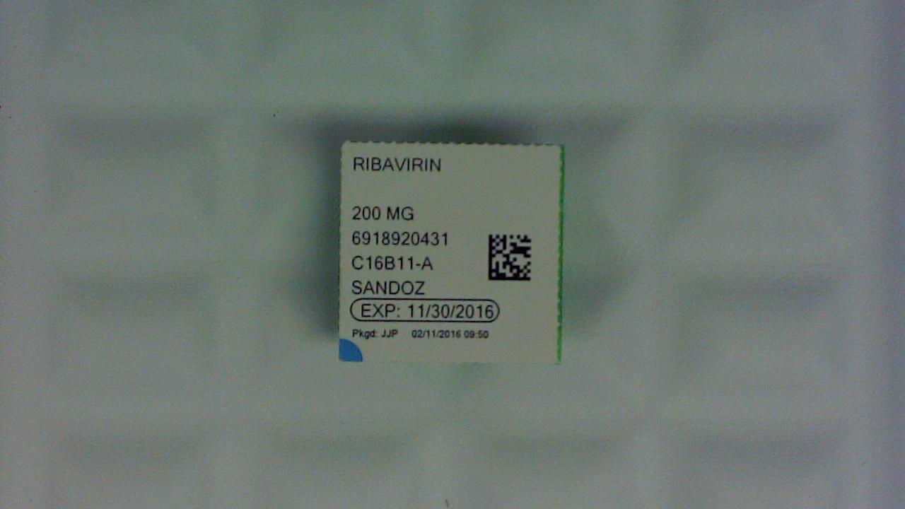 Ribavirin 200 mg capsule