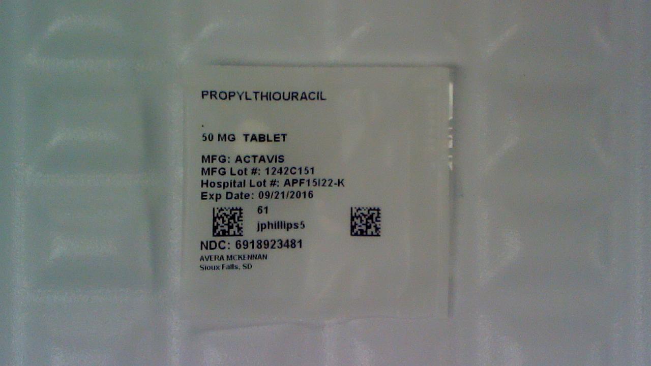 Propylthiouracil 50 mg tablet