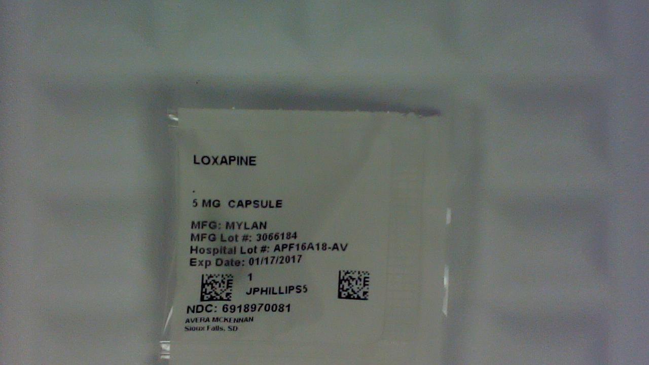 Loxapine 5 mg capsule