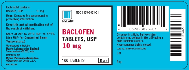 Baclofen Tablets 10 mg Bottles