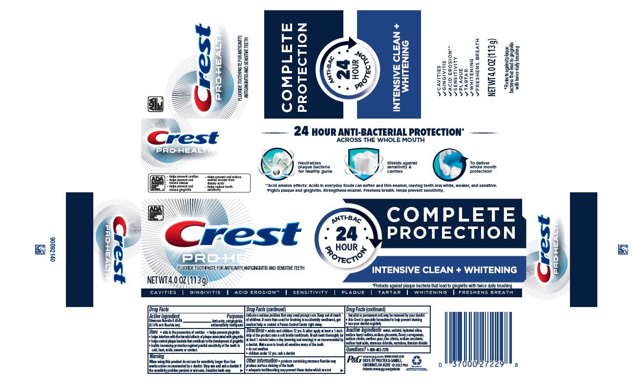 Crest Pro Health Complete Protection Intensive Clean Whitening