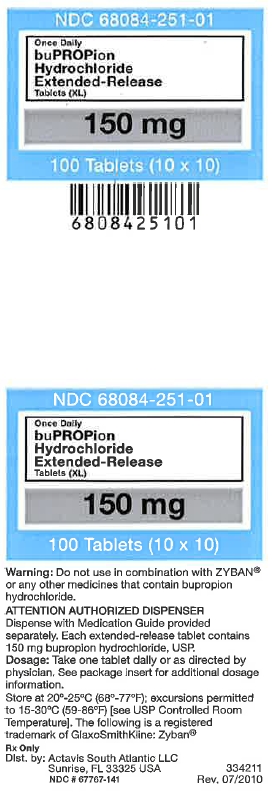 Bupropion XL 150 mg label