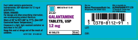 Galantamine Tablets 12 mg Bottles