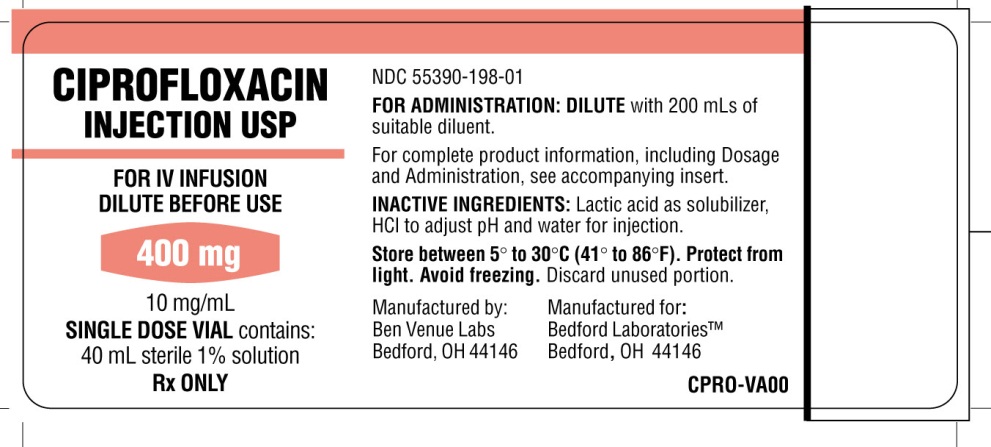 Ciprofloxacin 400 vial label