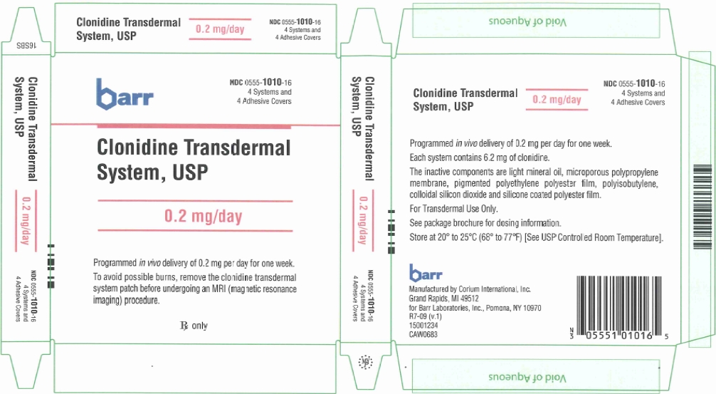 Clonidine Transdermal System 0.2 mg/day Carton