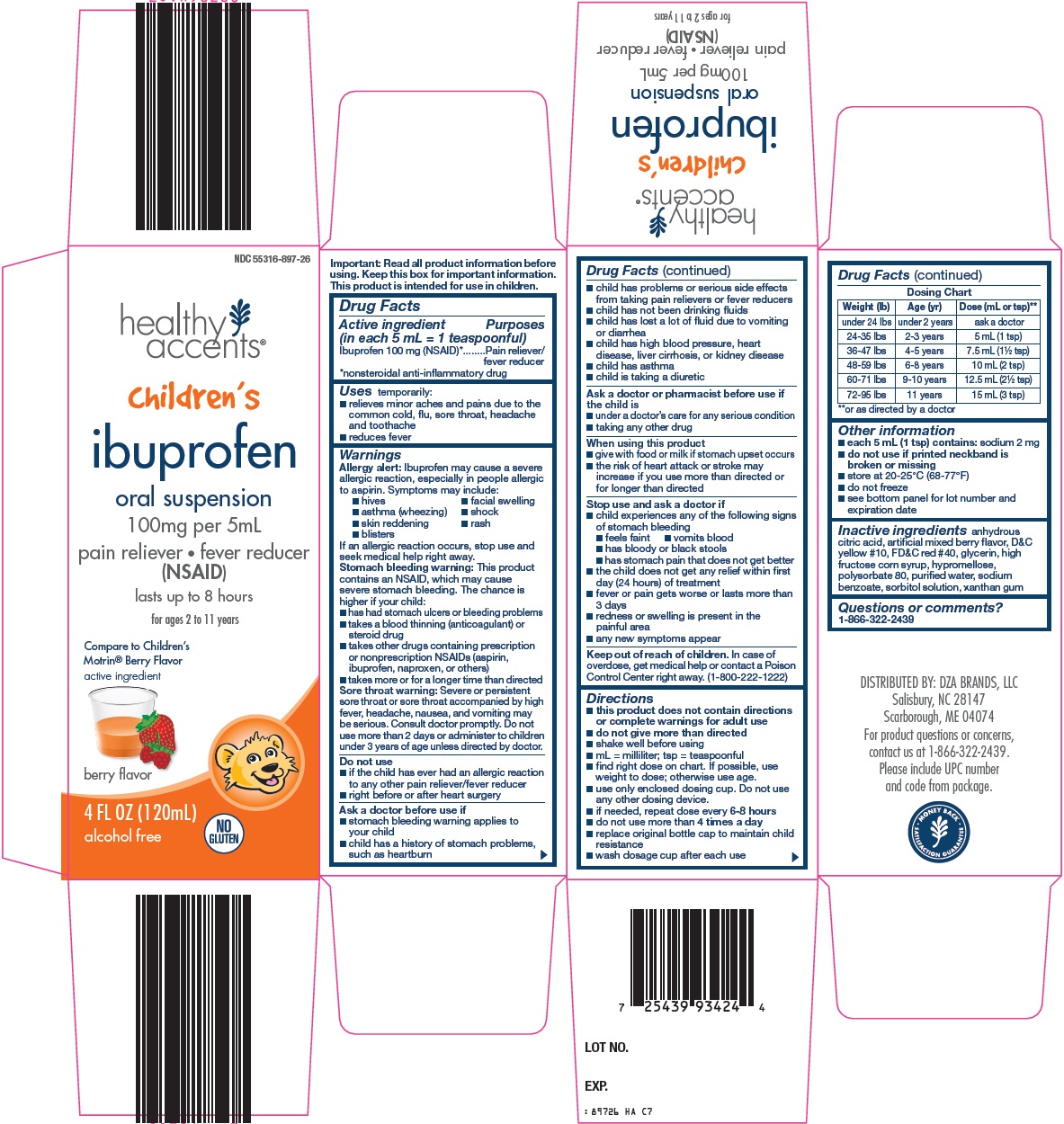 Healthy Accents Children's Ibuprofen image