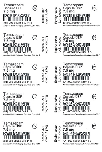 7.5 mg Temazepam Capsules Blister